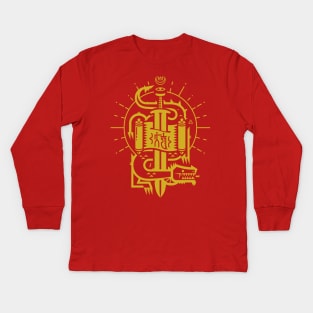 Dragon Slayer - gold Kids Long Sleeve T-Shirt